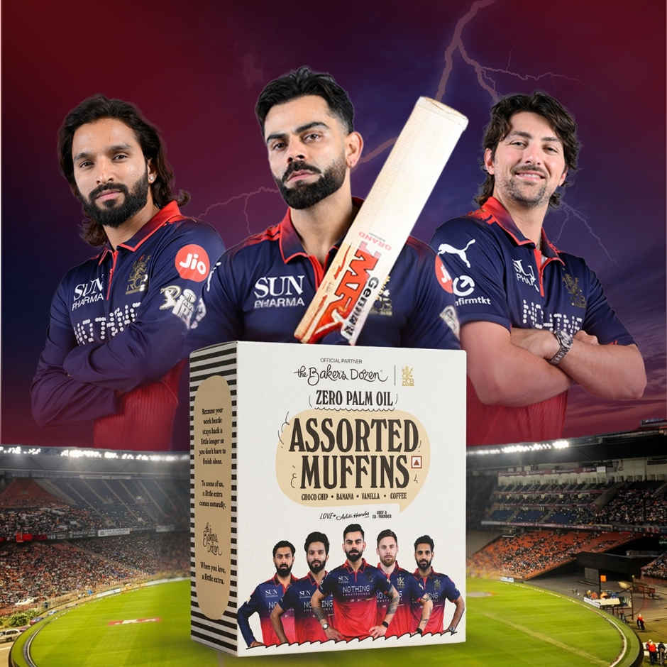 The Baker's Dozen Assorted Muffins | Chocochip Muffin | Vanilla Muffin | Banana Muffin | Cup Cakes