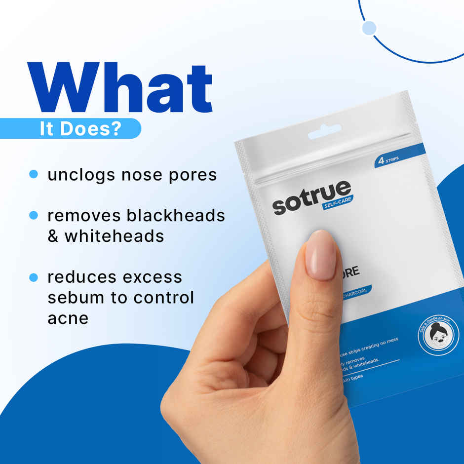 Sotrue Aloe Vera & Activated Charcoal Nose Pore Deep Cleansing Strips
