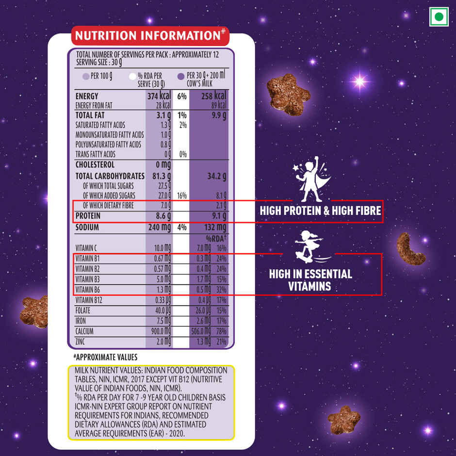 Kellogg's Multigrain Chocos Moons & Stars
