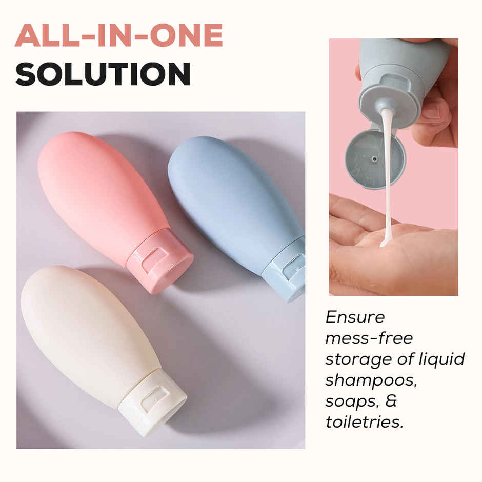 Gleva Travel Bottles Set | Leak-Proof Toiletries Containers