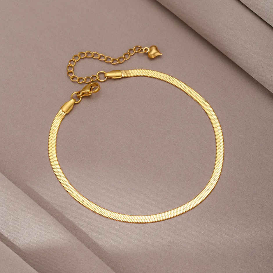 Estailo Fashion Gilded Aura Anklet for Women | Stylish Lightweight Statement Jewellery | A0000008