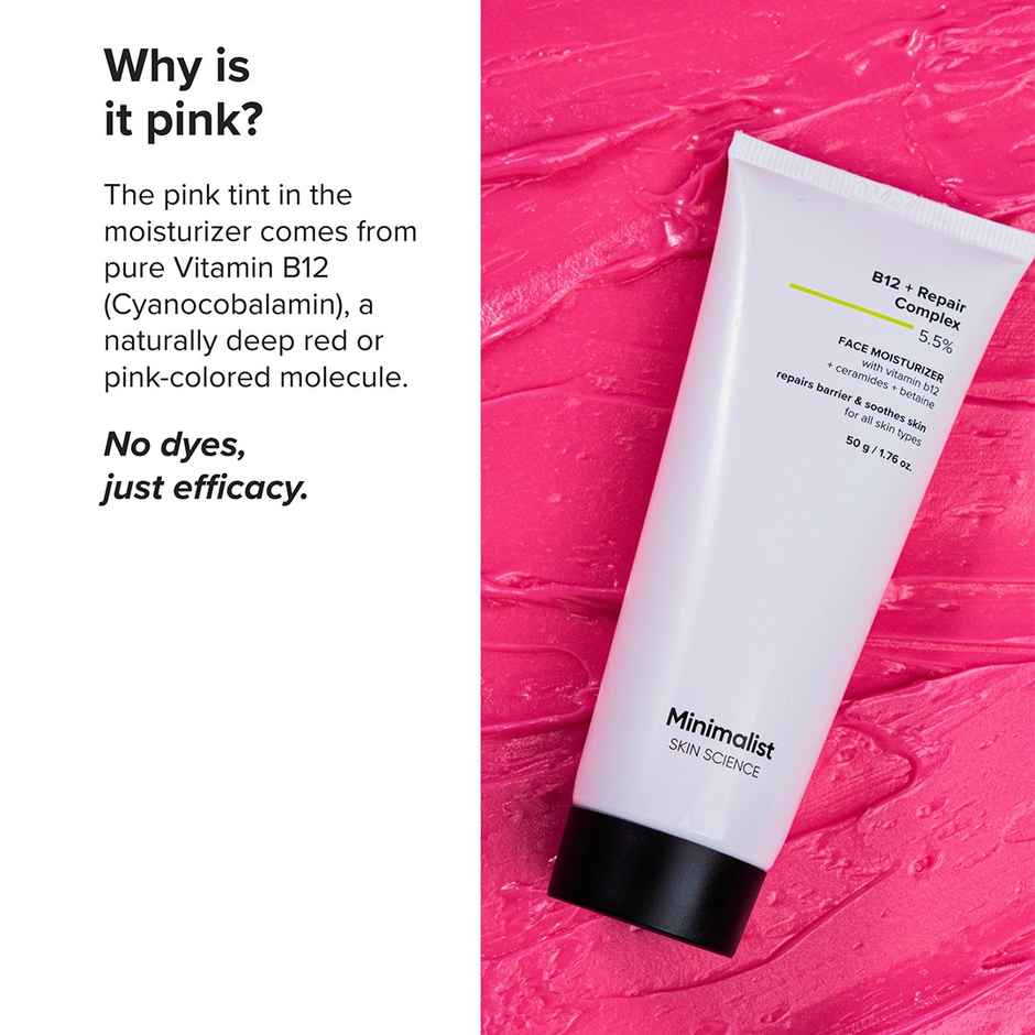 Minimalist Vitamin B12 + Repair Complex 5.5% Face Moisturizer Combo