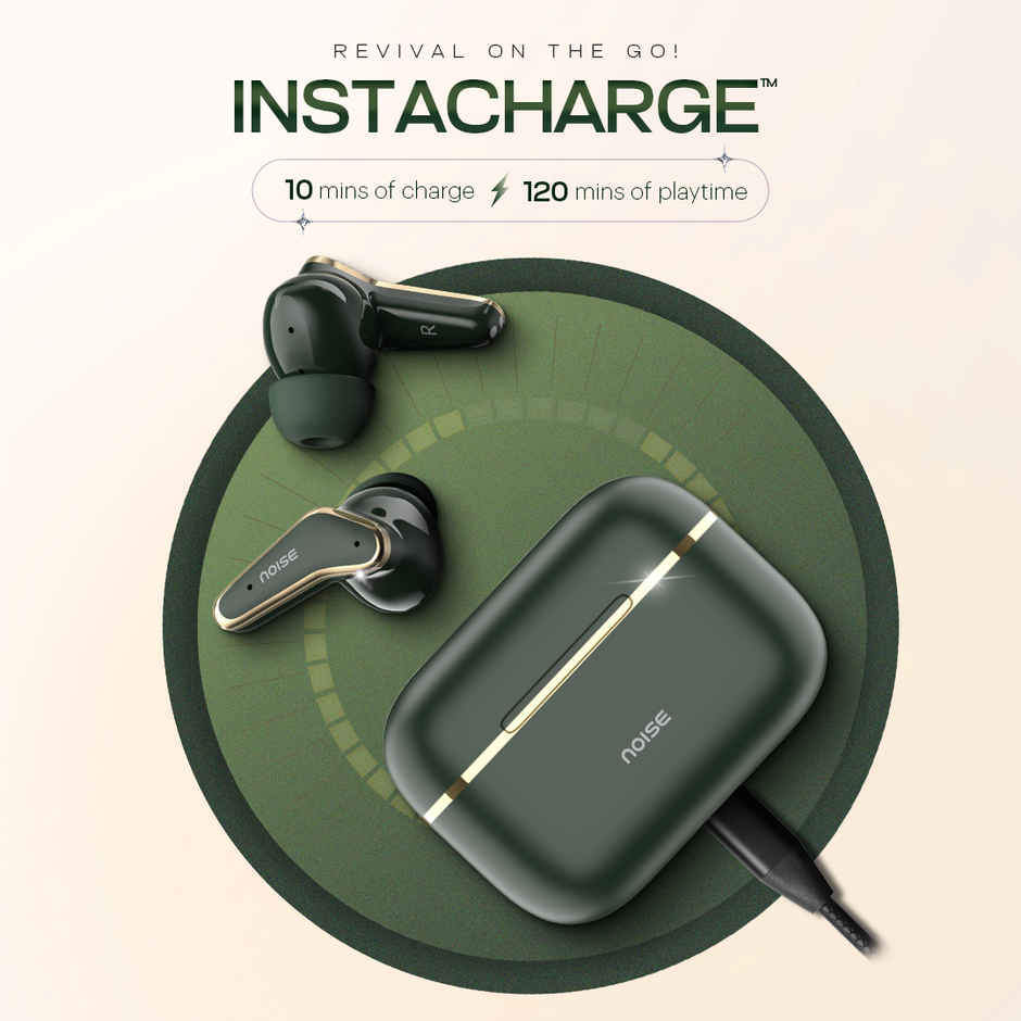 Noise Buds VS102 Elite 50H Battery 4 Mic ENC 11mm Driver Instacharge TWS Earbuds | Forest Green