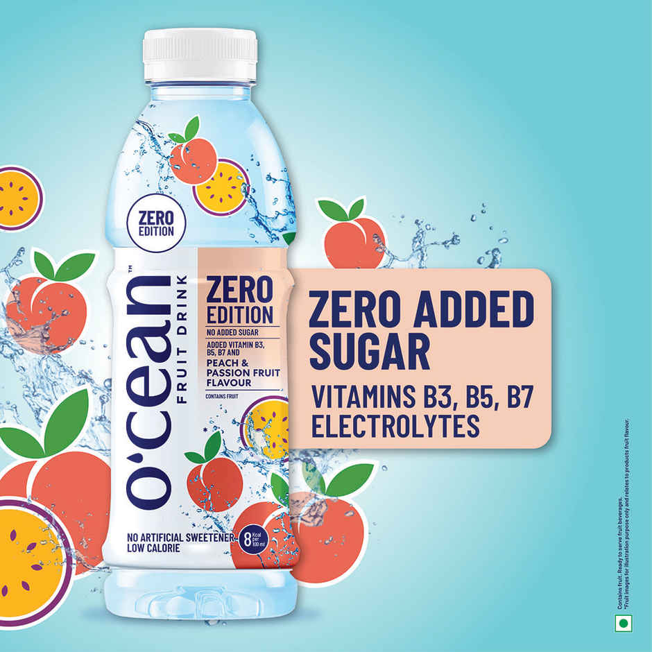 O'cean Fruit Water Zero Peach & Passion Vitamin & Electrolyte Hydration