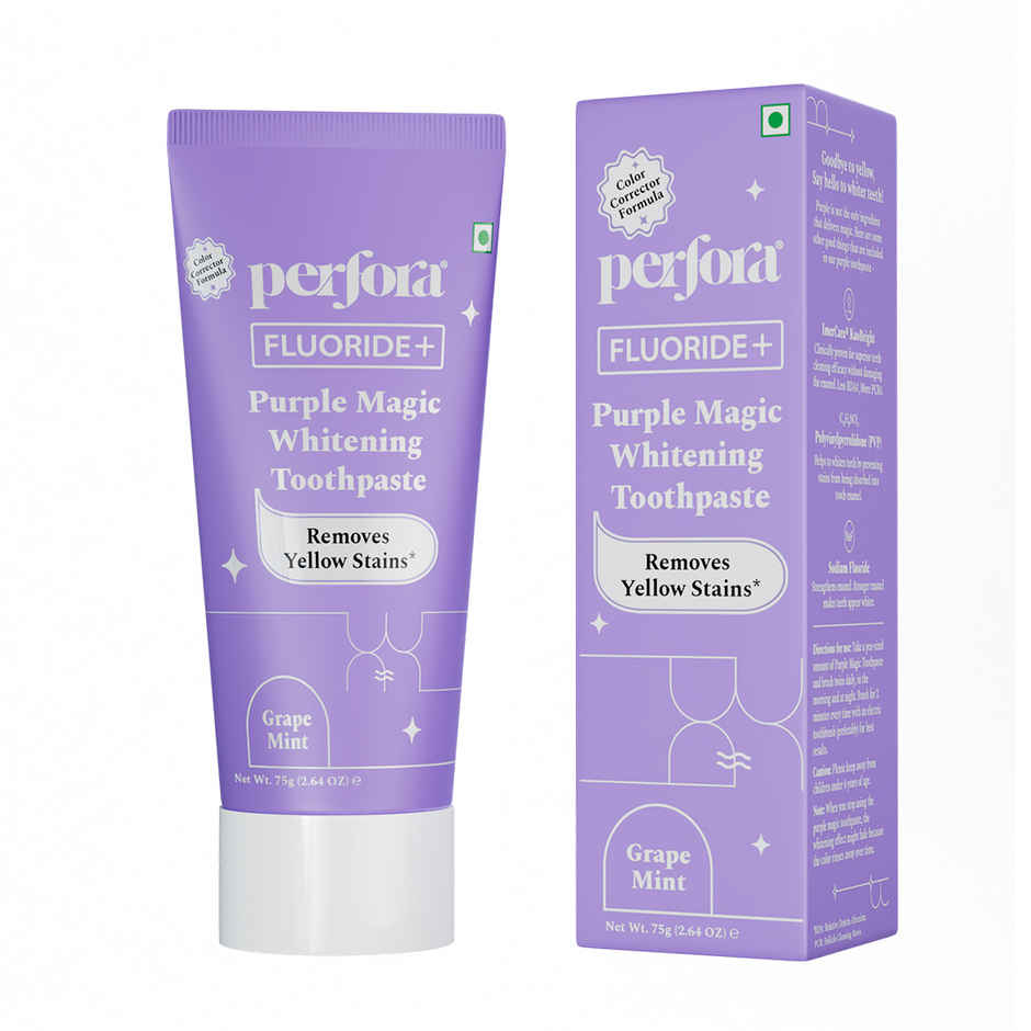 Perfora Fluoride+ Purple Magic Whitening Toothpaste