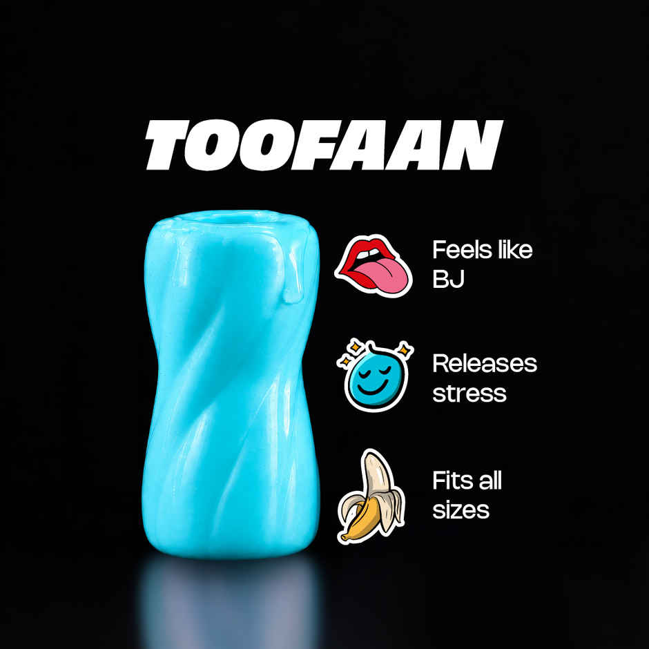 Leezu's Toofan Personal Massager Stroker with Water-Based Lube for Men