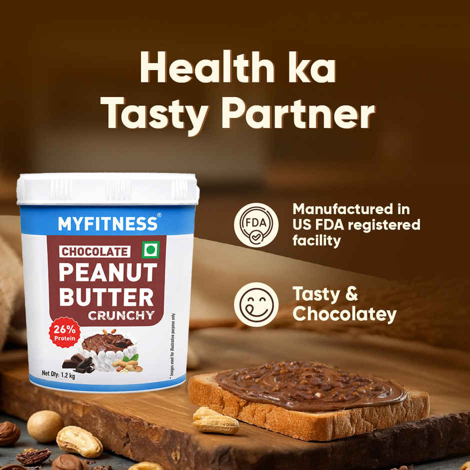 MyFitness 26g High Protein Chocolate Peanut Butter Spread - Crunchy