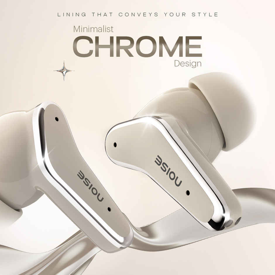 Noise Buds VS102 Elite 50H Battery 4 Mic ENC 11mm Driver Instacharge TWS Earbuds | Calm Beige