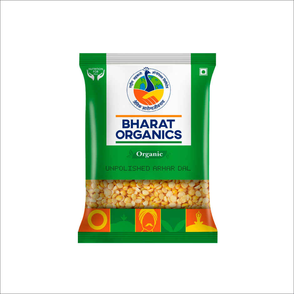 Bharat Organics Unpolished Arhar Dal