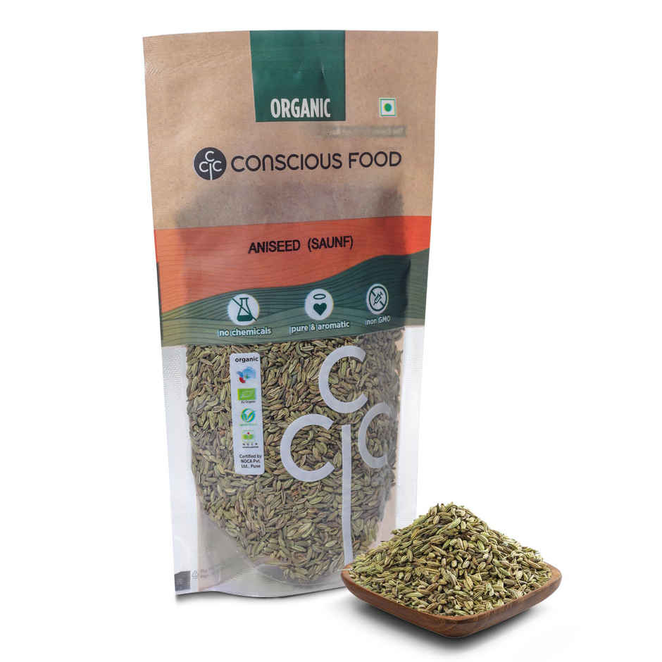 Conscious Food Organic Saunf Seeds