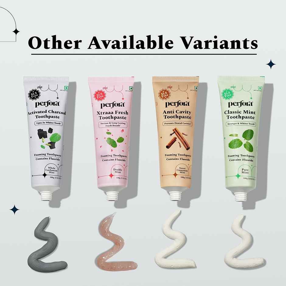 Perfora Classic Mint Toothpaste for Stronger Teeth Combo
