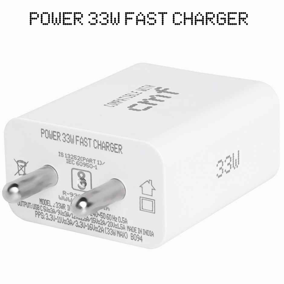 Roarx 33 W Type C Charger Adapter for Nothing CMF Phone 1/ 2a/ 2/ 1/ 3a Charger