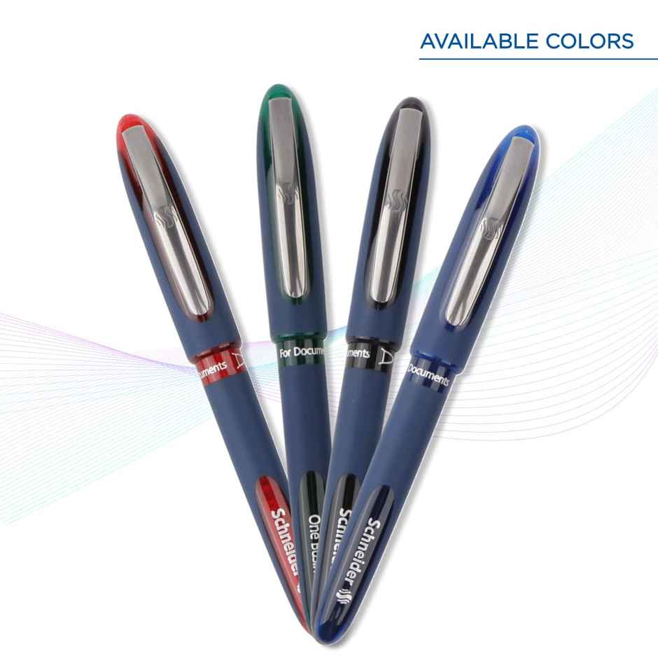Schneider By Luxor One Business Roller Ball Pen | Blue | 2200 mtrs Professional Writing Companion