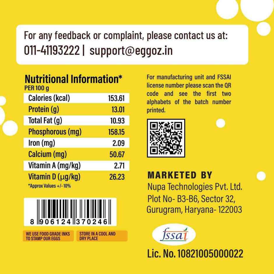 Eggoz Protein Rich Farm Fresh White Eggs