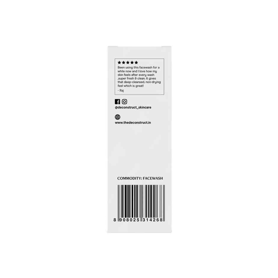 Deconstruct Vitamin C Brightening Face Wash | 0.5% Vitamin C + 2% Niacinamide Combo