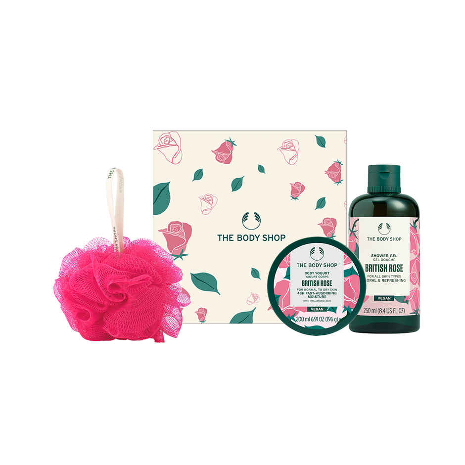 The Body Shop British Rose Showering Delight Gift Set