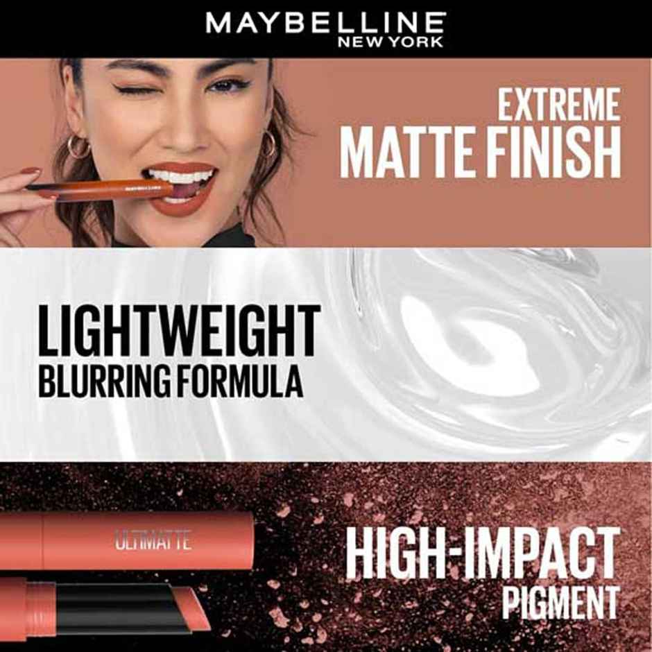 Maybelline Color Sensational Ultimattes Lipstick, 599 More Mauve