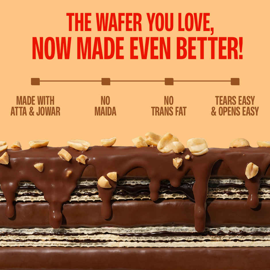 SuperYou 10g Protein Wafer Bar - Choco Peanut Butter (Made with Atta & Jowar. No Added Sugar.)