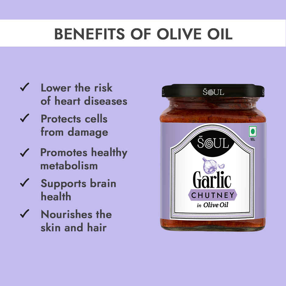 ADF Soul Garlic Chutney In Olive Oil