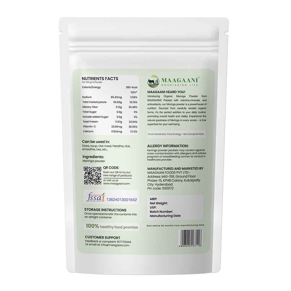 MAAGAANI Organic Moringa Powder