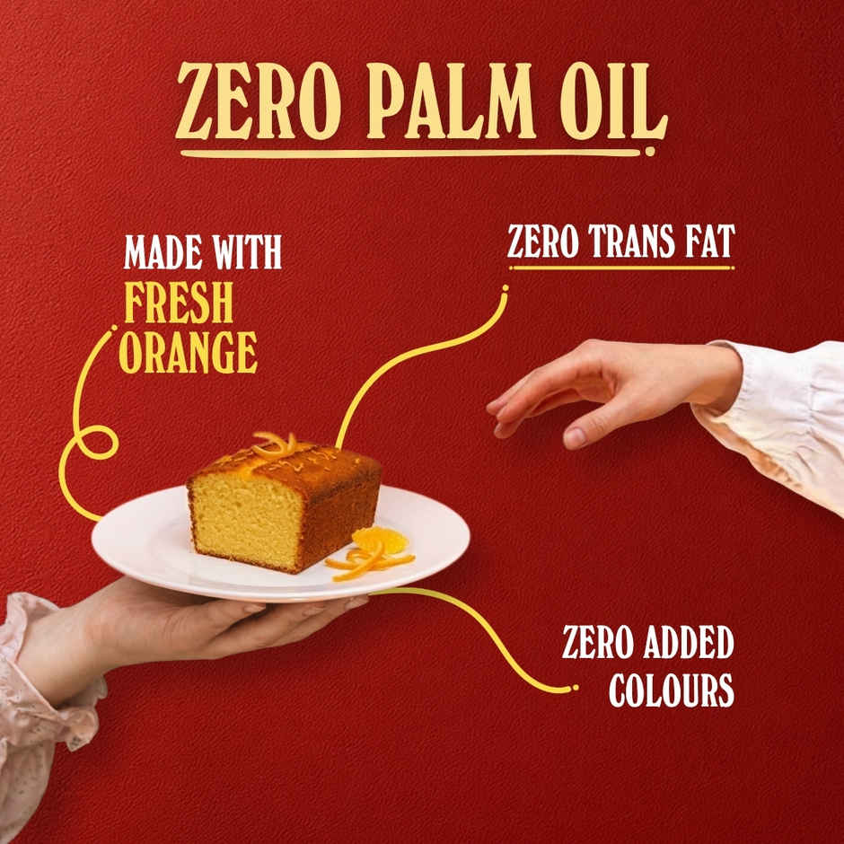 The Baker's Dozen Handmade Fresh Orange Cake |Eggless Cake | Tea Cake | Made with Fresh Orange Juice