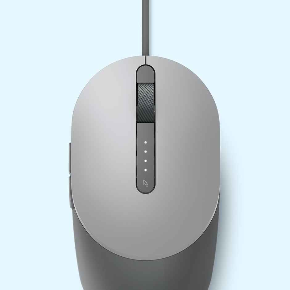 Dell Ms3220 Wired Laser Mouse, Up To 3200Dpi, Titan Grey