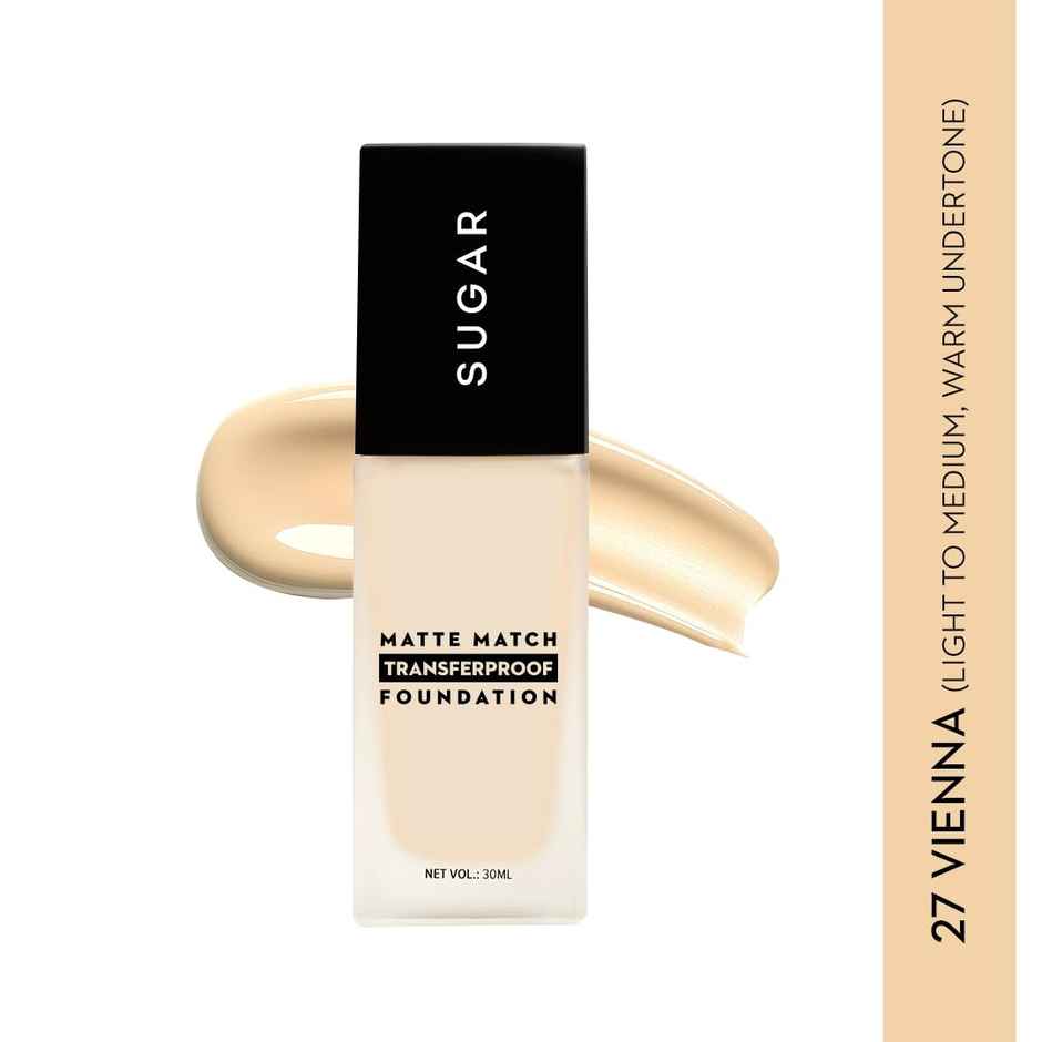 SUGAR Cosmetics Matte Match Transferproof Foundation 27 Vienna