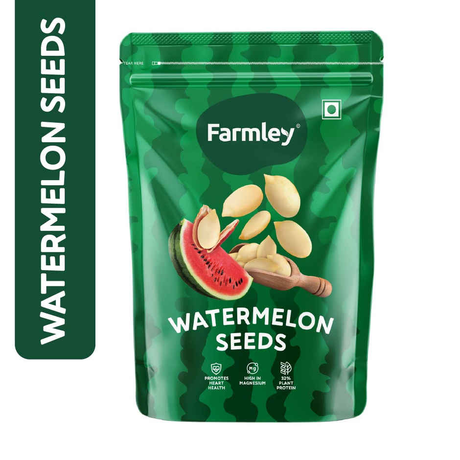 Farmley Watermelon Seeds | Raw Magaj Seeds I Tarbuj Beej | Rich In Protein