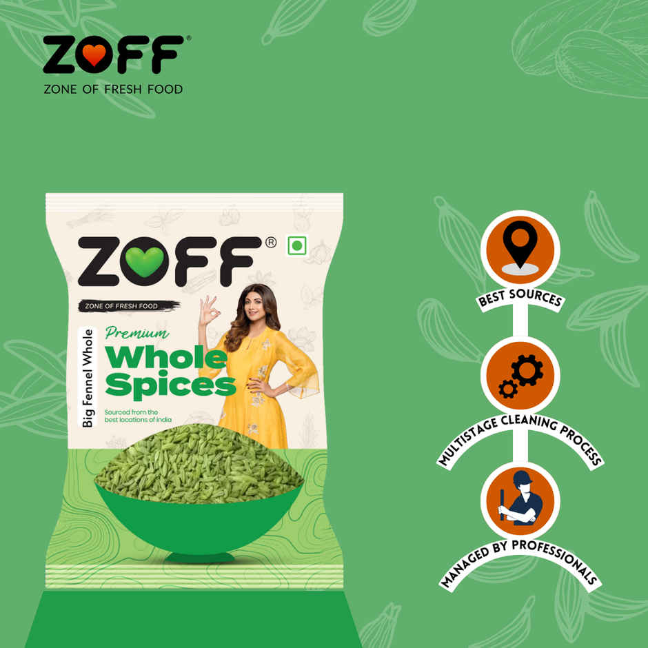 ZOFF Big Fennel Seeds Whole - Saunf