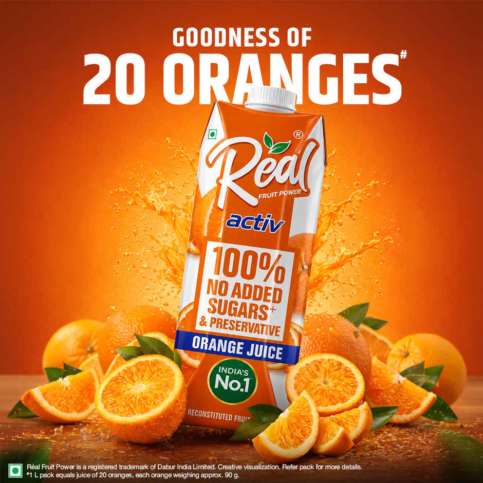Real Activ Orange Juice | No Added Sugars & Preservatives