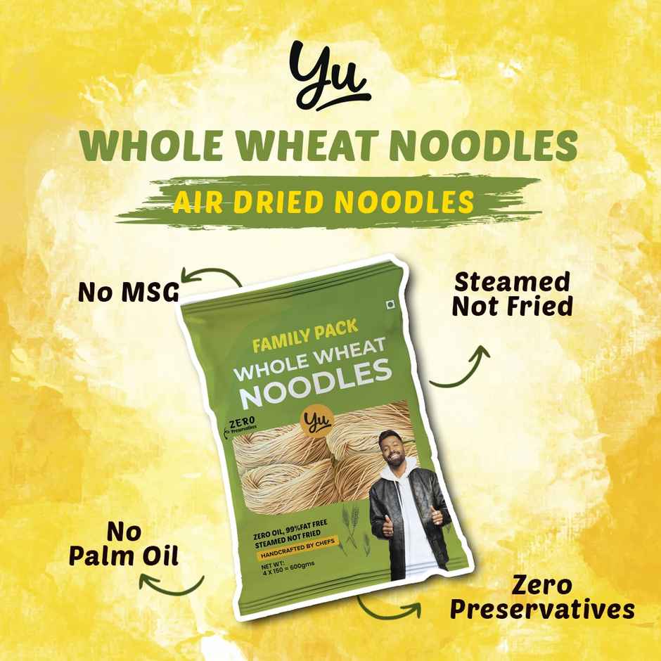 Yu Whole Wheat Hakka Noodles - Family Pack