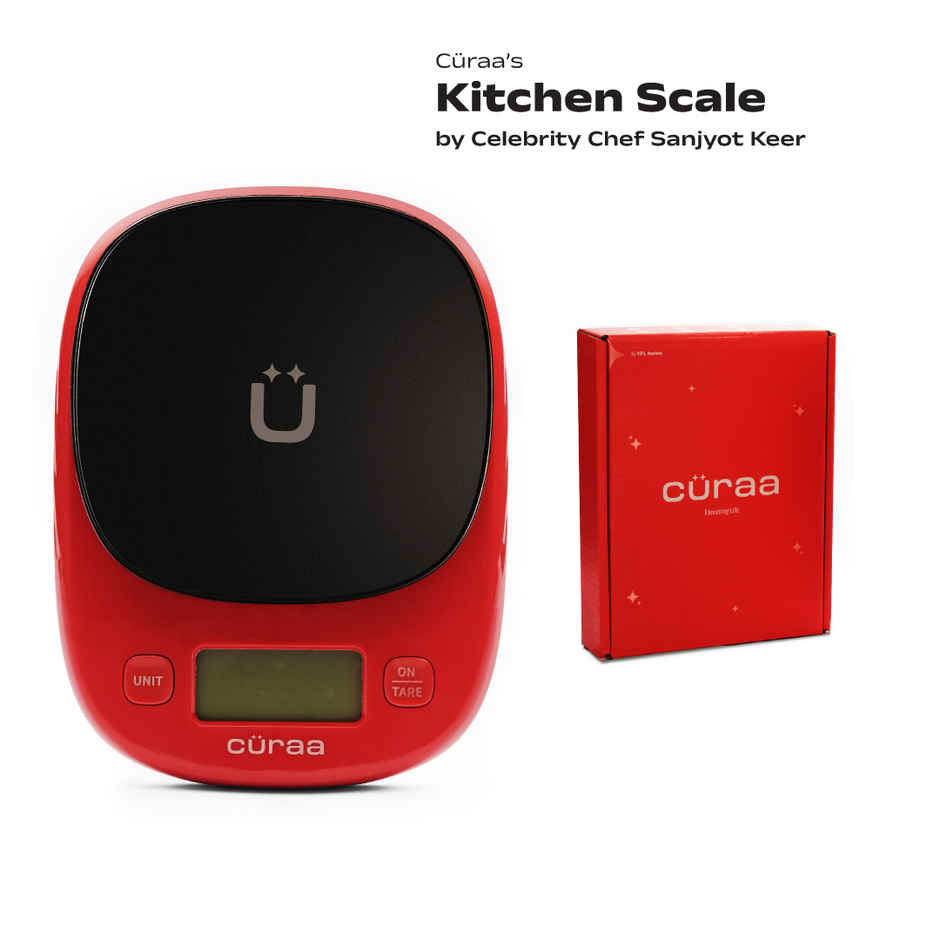 Curaa Kitchen Scale | Kitchen Food Weighing Scale for Health, Fitness, Baking, Cooking Tare Function