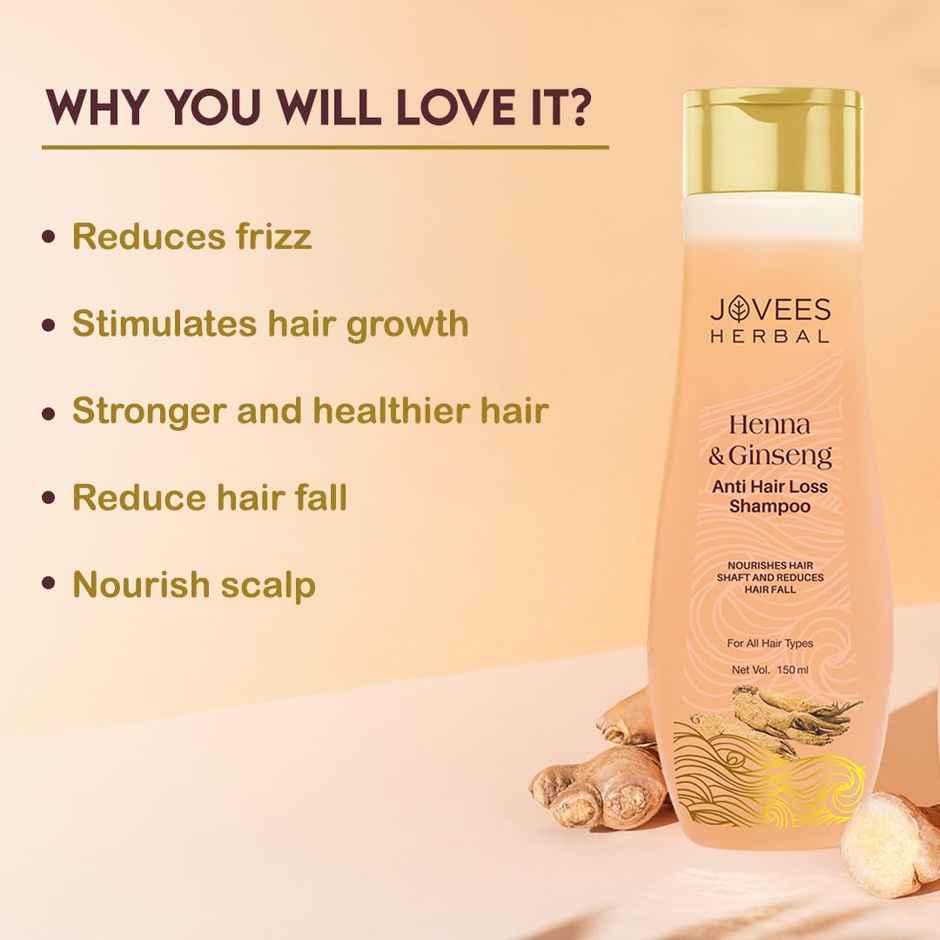 Jovees Herbal Henna & Ginseng Anti Hair Loss Shampoo