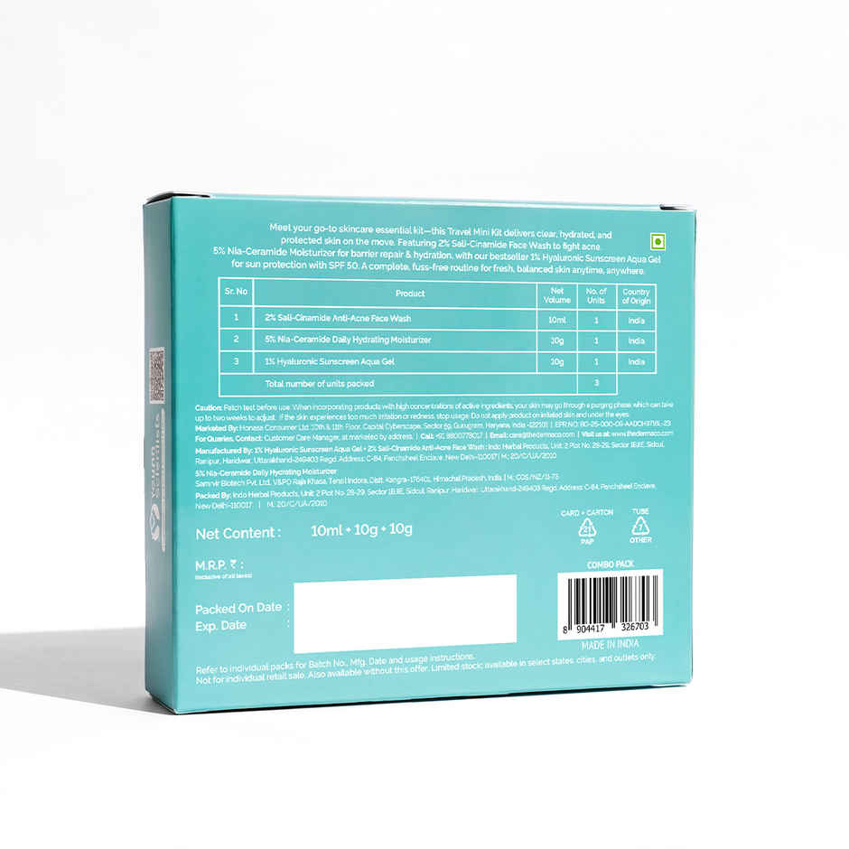 The Derma Co Mini Trio Travel Pack