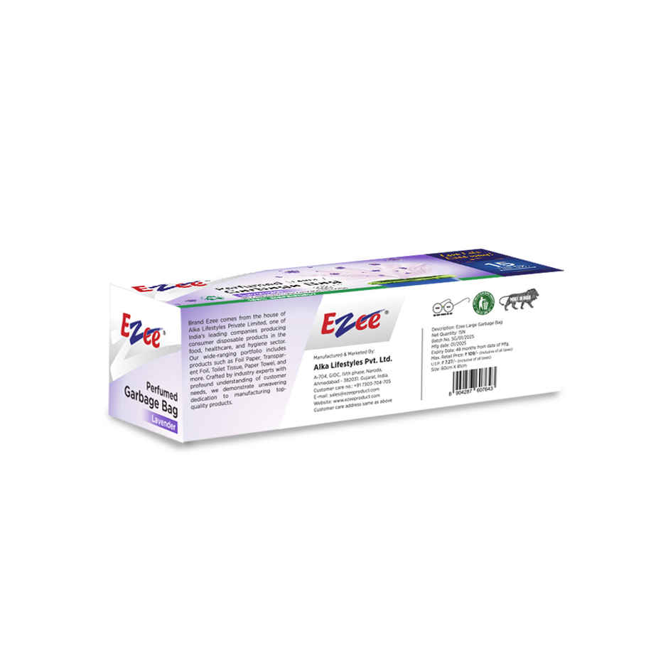 EZEE Lavender Fragrance Garbage Bag - Biofriendly | Large