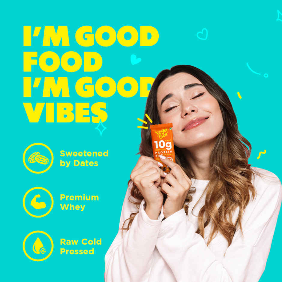 Yogabar Variety Pack 10G Protein Bars [Pack Of 6], Protein Blend & Premium Whey