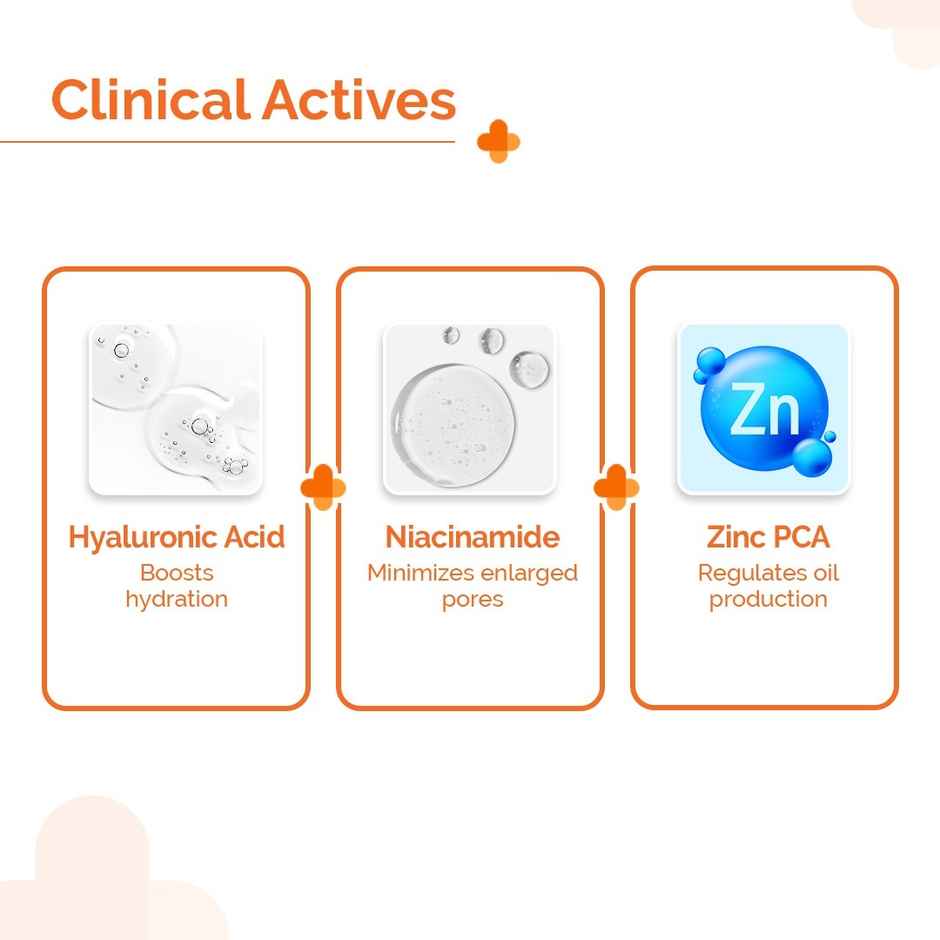 The Derma Co 1% Hyaluronic Sunscreen Oil-Free Gel With Spf 50 Pa++++ For Oily & Acne-Prone Skin