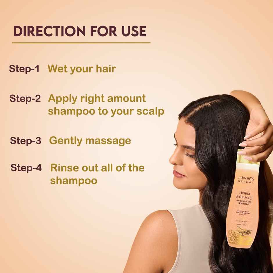 Jovees Herbal Henna & Ginseng Anti Hair Loss Shampoo