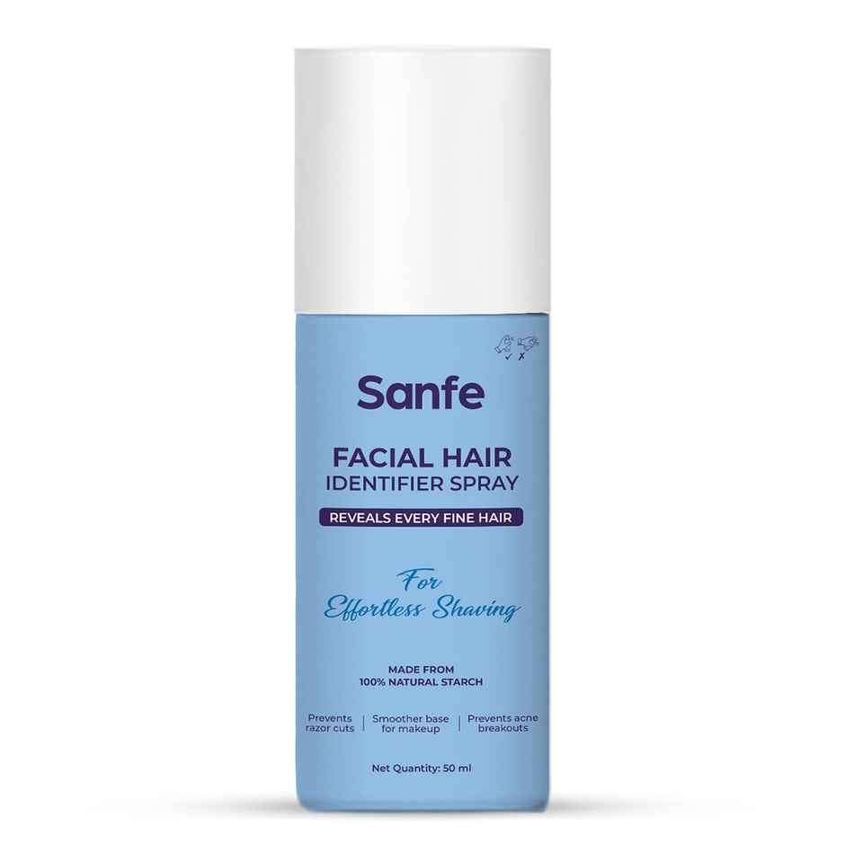 Sanfe Facial Hair Identifier Spray | For Shaving Dermaplaning For Women Prevents Razor Cuts