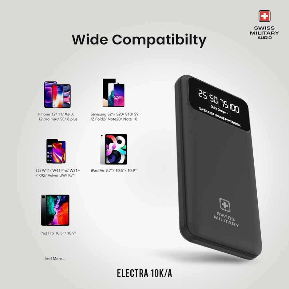 Swiss Military Audio Power Bank SM - Electra 10k-a