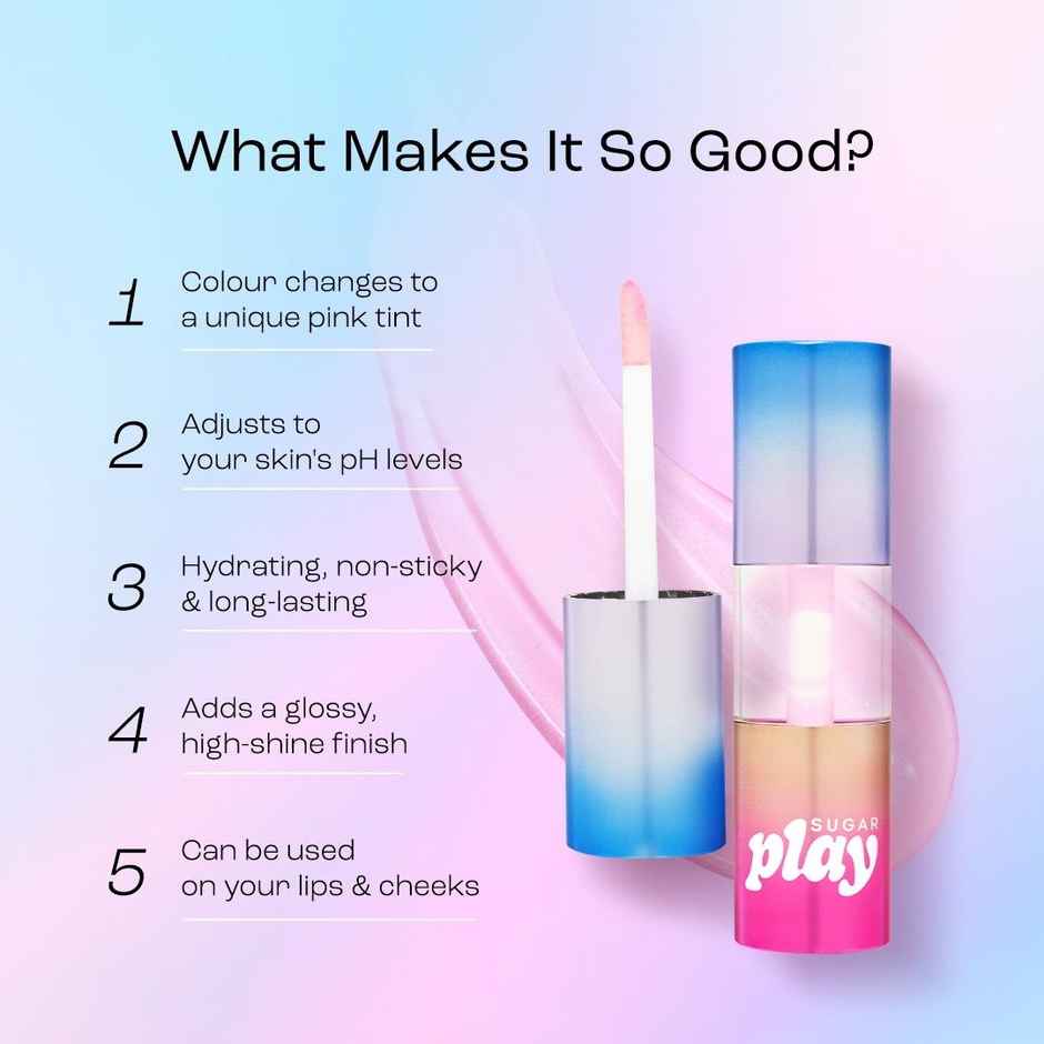 SUGAR Cosmetics Play Mega Hype Colour Changing Lip Oil