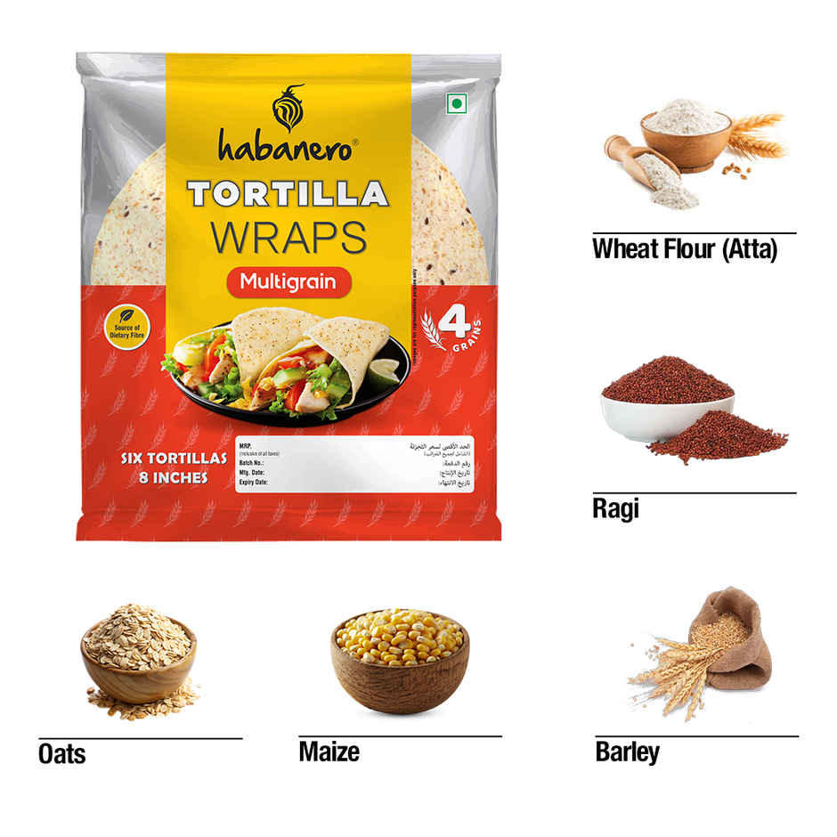 Habanero Multigrain Tortilla Wraps Combo