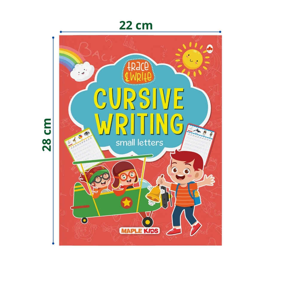 Maple Press Cursive Writing Book - Small Letters | Learn & Practice | Handwriting Practice Book | Age 2+ Years