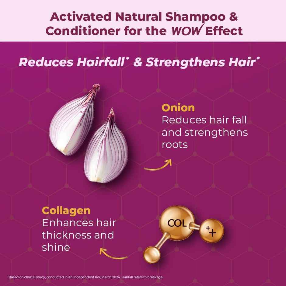 Wow Skin Science Red Onion Black Seed Oil Shampoo & Conditioner Kit
