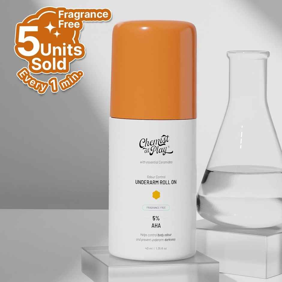 Chemist at Play UnderArm Roll On, Fragrance Free