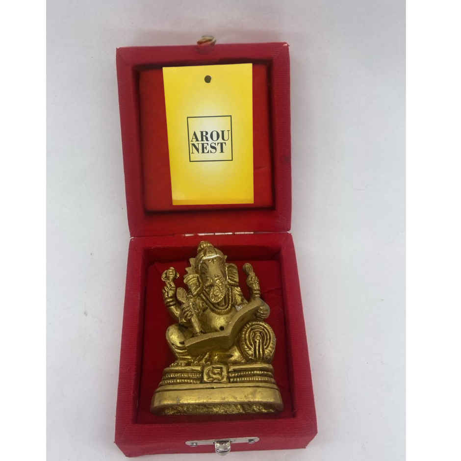 Brass Book Ganesha | AROU NEST