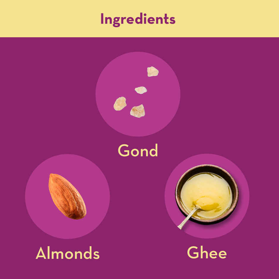 Atta Gond Ghee Laddu By GO DESi