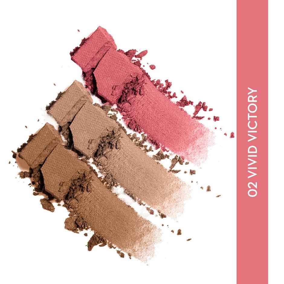 SUGAR Cosmetics Contour De Force Face Palette - 02 Vivid Victory