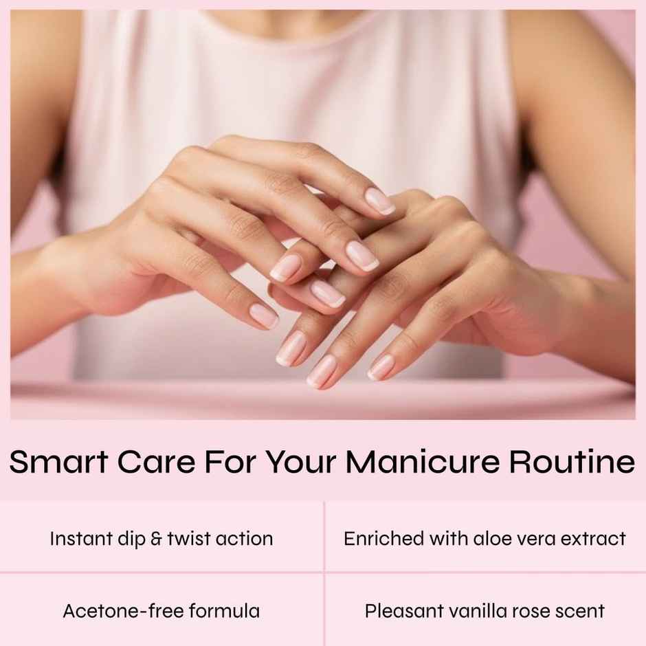 Swiss Beauty Instant Dip and Twist Nail Paint Remover - 02 Vanilla Rose