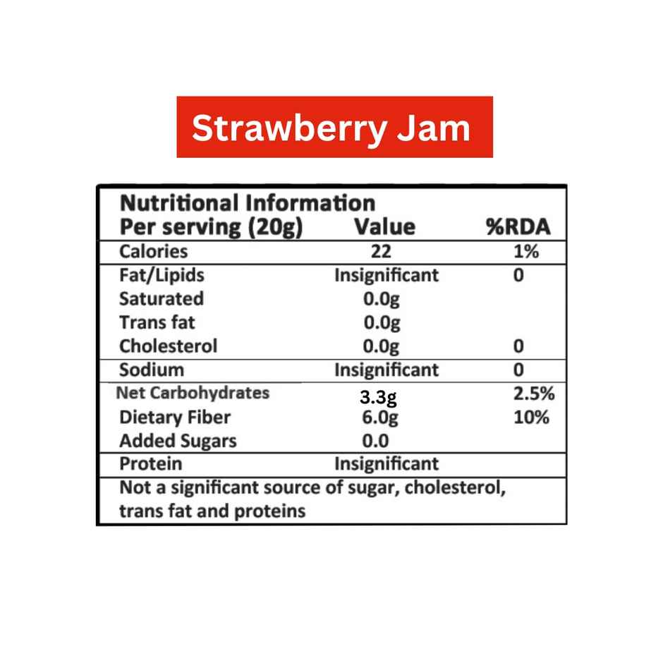 Vistevia Sugar Free Strawberry Jam